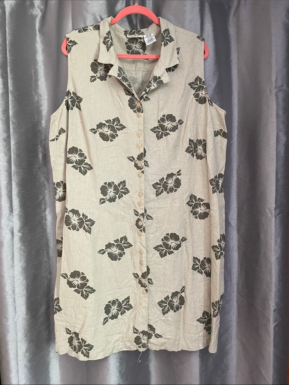 White Stag Woman Linen Rayon Dress